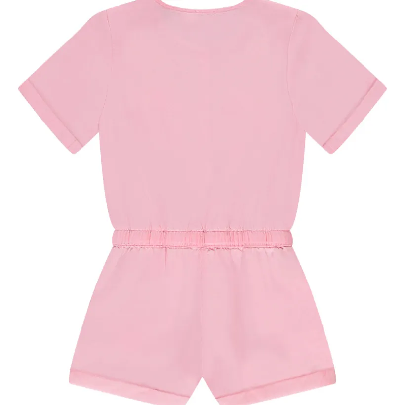 Effen serge combishort meisjes