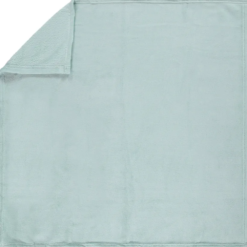 Effen sherpa deken 80 x 80 cm