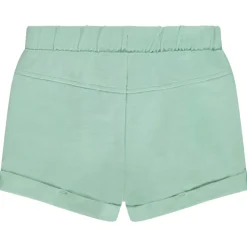 Effen short in jersey slub voor baby meisje