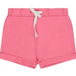 Effen short in jersey slub voor baby meisje