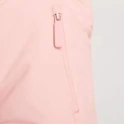 Effen skibroek met afneembare bretels meisjes roze