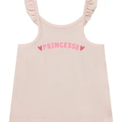 Effen tanktop met fantasieprint met pailletten voor baby meisje