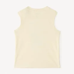 Effen tanktop met krokodilprint voor babyjongen