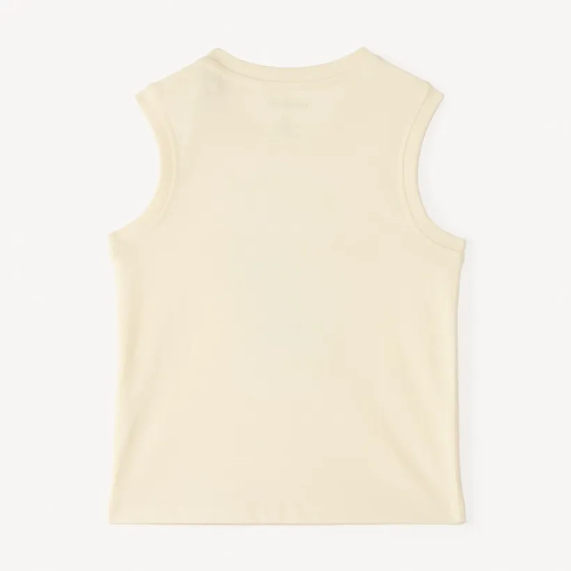 Effen tanktop met krokodilprint voor babyjongen