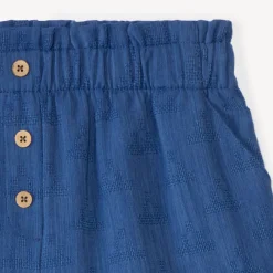 Effen, textuurd shirt meisjes