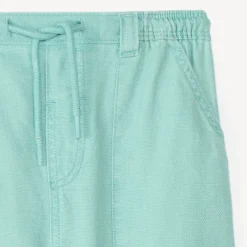 Effen twill broek met smalle enkels voor baby jongen