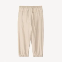 Effen twill broek met smalle enkels voor baby jongen