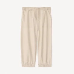 Effen twill broek met smalle enkels voor baby jongen