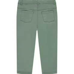 Effen twill broek met zakken meisjes