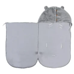 Engelennest in namaakbont Mix & Match grijs licht