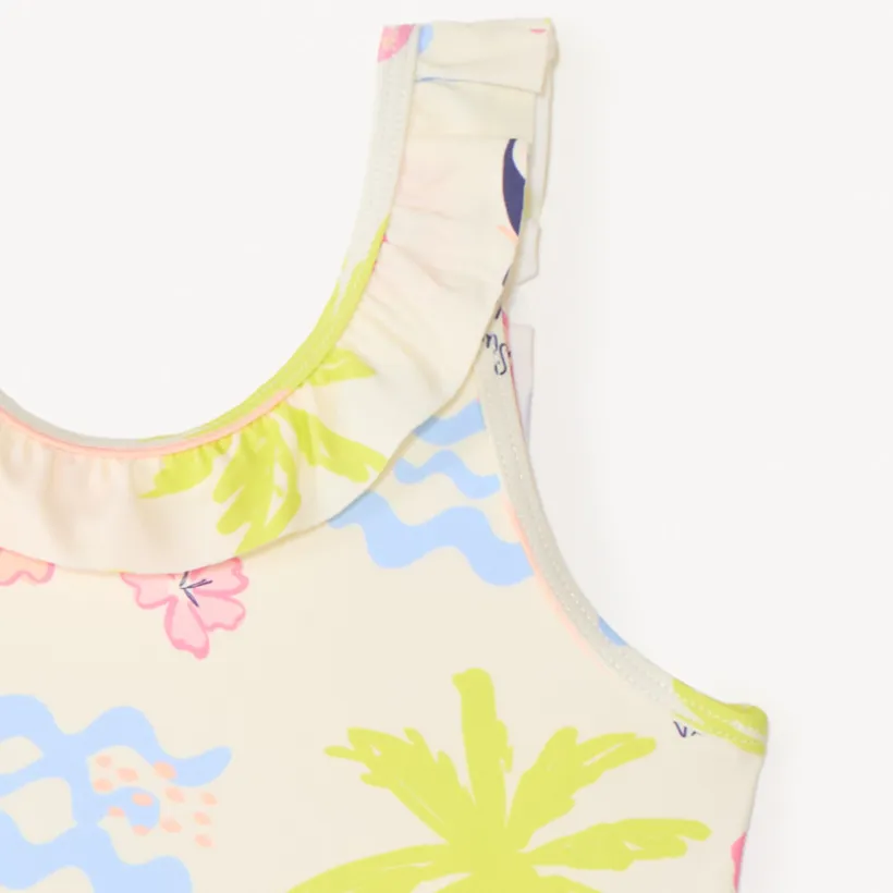 Eénpiece badpak met fantasieprint meisjes