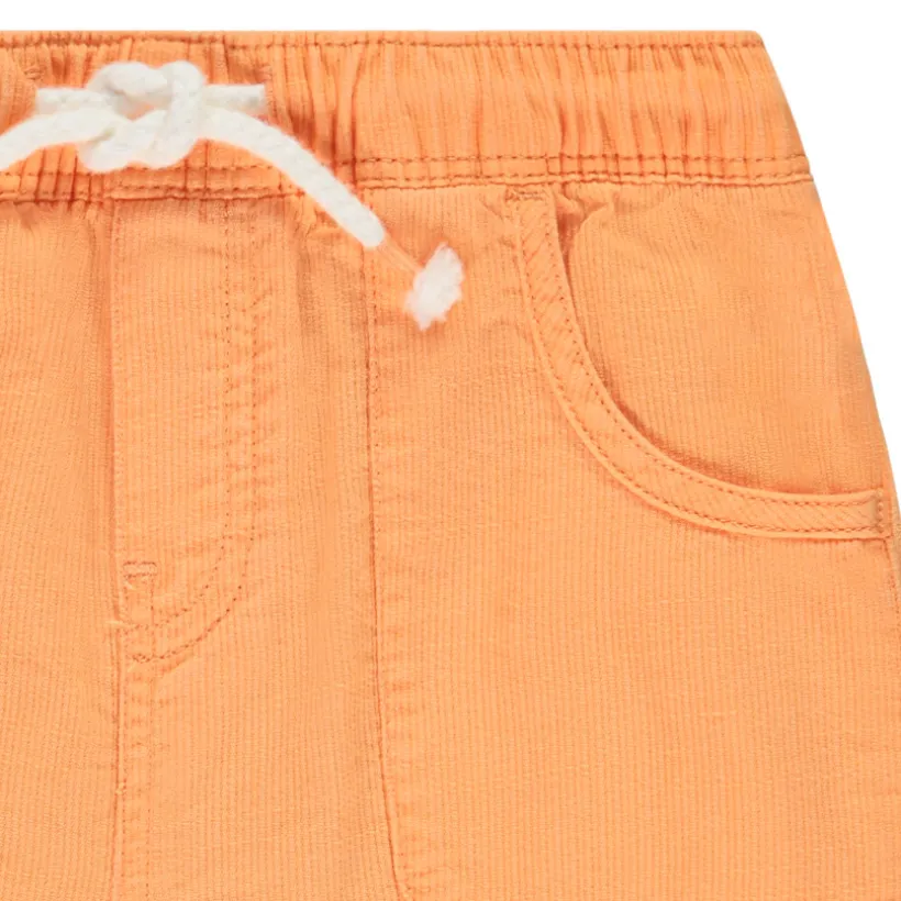 Ensemble bermuda uni + mouwloos bedrukt marin hemdje voor baby jongen