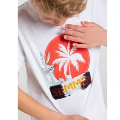 Ensemble de plage t-shirt + short print Bugs bunny Looney Tunes garçon