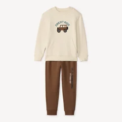 Ensemble jogging molleton patch 4x4 garçon