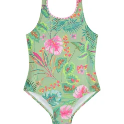 Eén stuk jungle print badpak meisjes