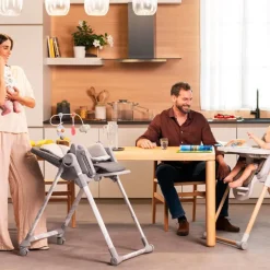 Evoluerende hoge stoel Polly Armonia terracotta met 3-in-1 functie