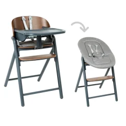 Evoluerende hoge stoel Willow - Hout/Grijs