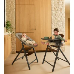Evoluerende hoge stoel Willow - Hout/Grijs