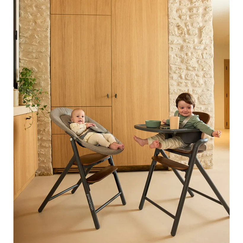 Evoluerende hoge stoel Willow - Hout/Grijs