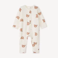 Evoluerende rompert met berenprint voor baby