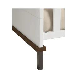 Evolutief Bed 70x140cm Lovely Aliv Off white/Dark walnut