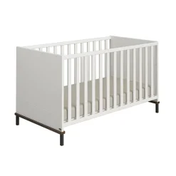 Evolutief Bed 70x140cm Lovely Aliv Off white/Dark walnut