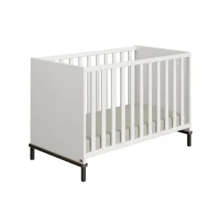 Evolutief Bed 60 x 120 cm Lovely Aliv Off white/Dark walnut