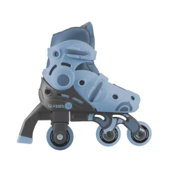 Evolutieve 2-in-1 Learning rolschaatsen blauw maat 30-33 S-M