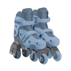 Evolutieve 2-in-1 Learning rolschaatsen blauw maat 30-33 S-M