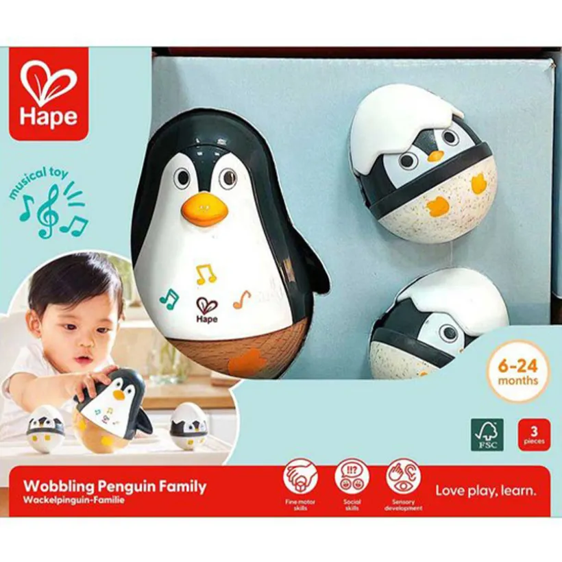 Familie Pingouins muzikanten baby duikers 6m+