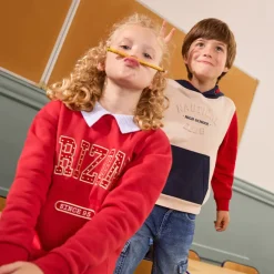 Fantasiejurk van fleece met hemdkraag meisjes