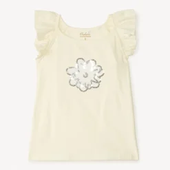 Fantasy mouwloze top met sequins bloemen meisjes