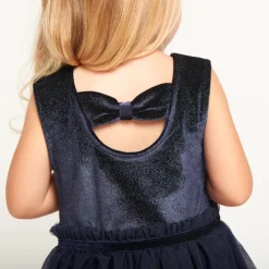 Feestjurk zonder mouwen met 2-in-1 effect + haarband voor babymeisjes