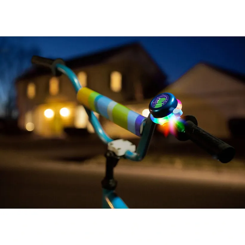 Fietsbel met verlichting SpaceBrightz Blauw