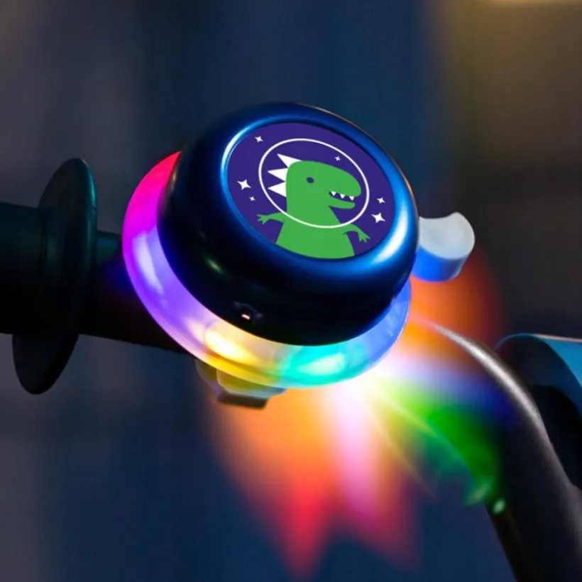 Fietsbel met verlichting SpaceBrightz Blauw