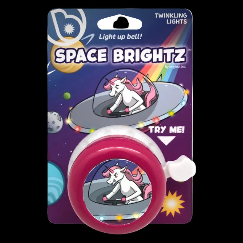 Fietsbel met verlichting SpaceBrightz Roze