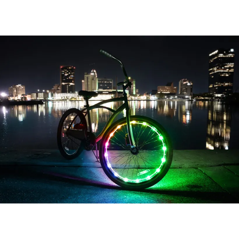 Fietswielverlichting Led WheelBrightz Multicolore