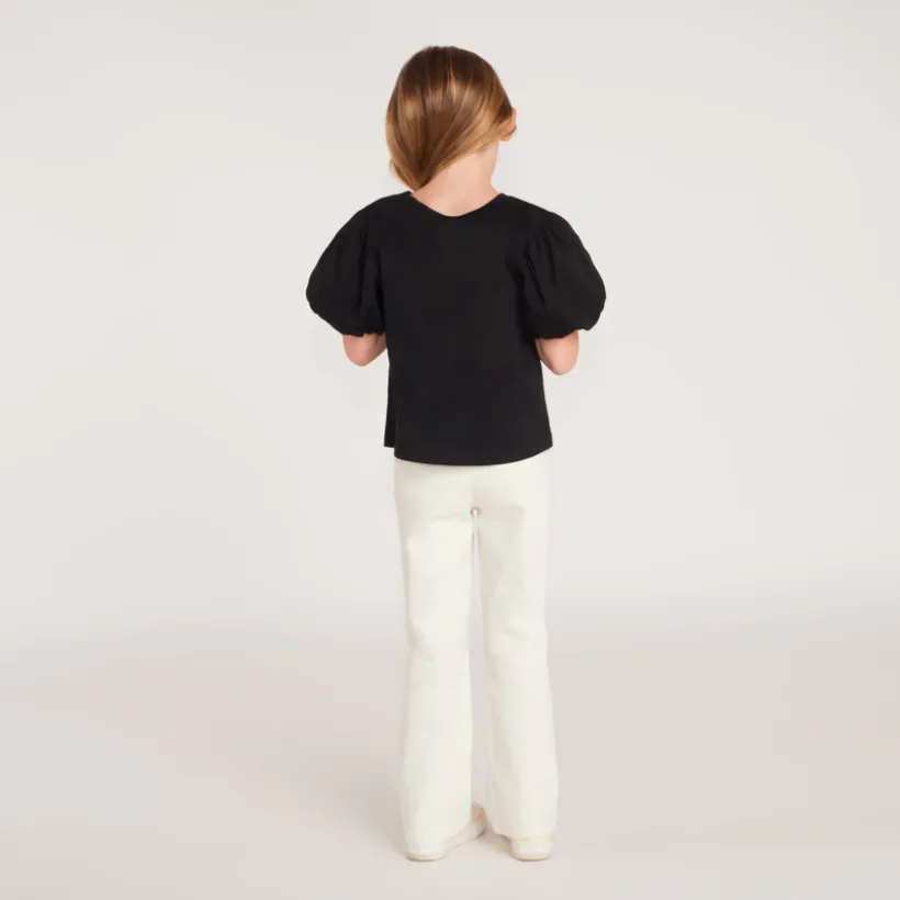 Flared jeans met opgestikte zakken meisjes