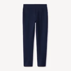 Fleecebroek effen meisjes met elastische taille en verstelbare omslagen aan de enkels
