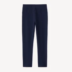 Fleecebroek effen meisjes met elastische taille en verstelbare omslagen aan de enkels
