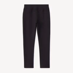 Fleecebroek effen meisjes met elastische taille en verstelbare omslagen aan de enkels