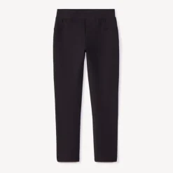 Fleecebroek effen meisjes met elastische taille en verstelbare omslagen aan de enkels
