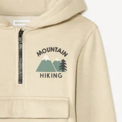 Fleece hoodie met rits jongens