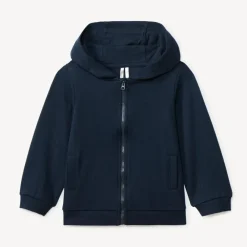 Fleece hoodie zonder print voor babyjongen