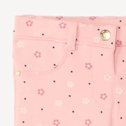 Fleece joggingbroek met fantasierijke alloverprint meisjes