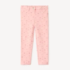 Fleece joggingbroek met fantasierijke alloverprint meisjes