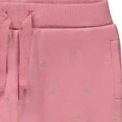 Fleece joggingbroek met glinsterende strikjes voor babymeisje