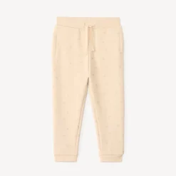 Fleece joggingbroek met glinsterende strikjes voor babymeisje