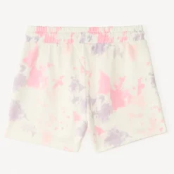 Fleece short met tie-dye effect meisjes