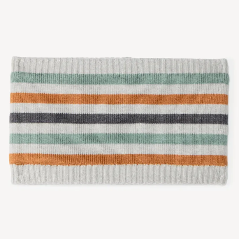 Fleece sjaal voor baby jongen met streepjes